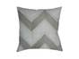 Zap Graphite Natural Kapok Throw Pillow