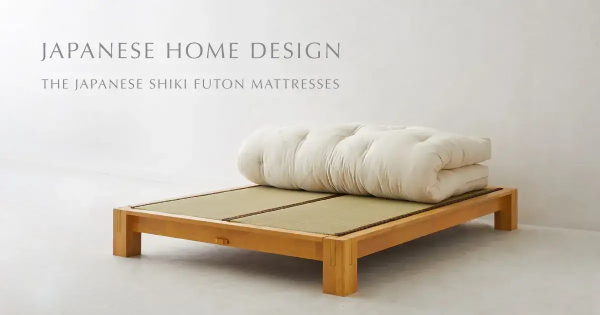 Modern Japanese Interior Design minimalist: Embrace Tradition with the Japanese Shiki Futon Mattress