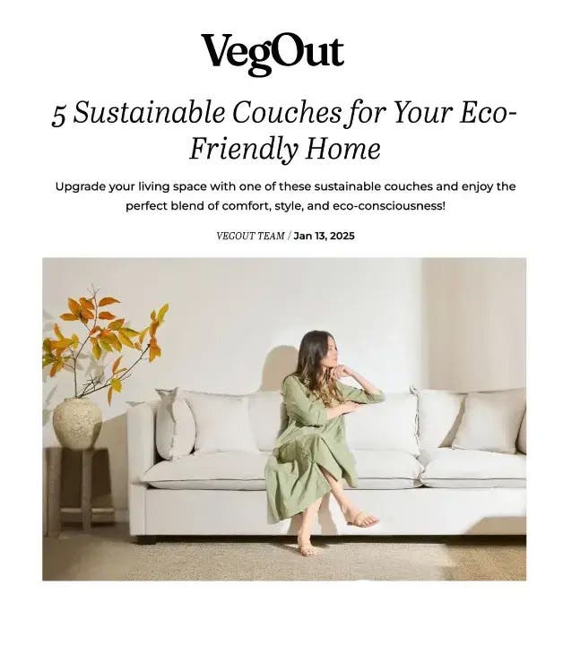eco friendly sustainable couches
