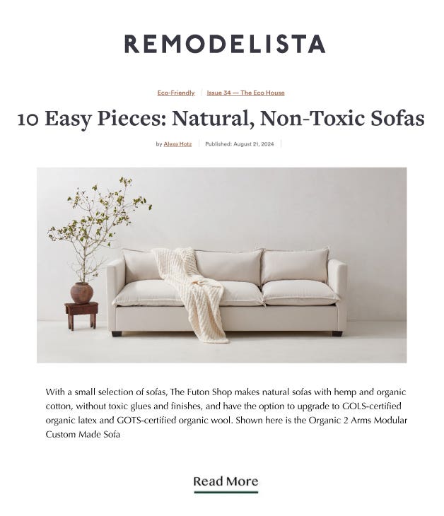 Top non toxic sofa