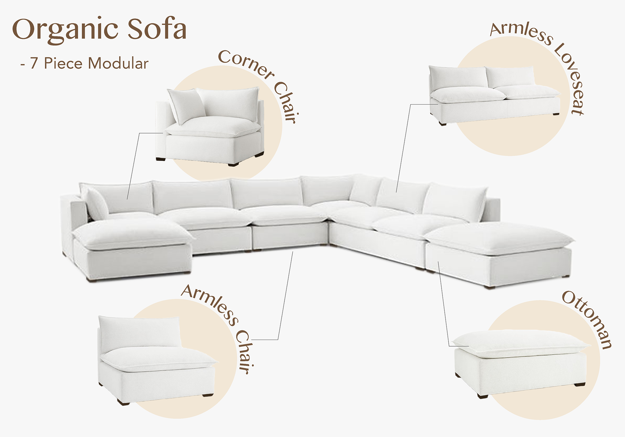 7 pieces sofa