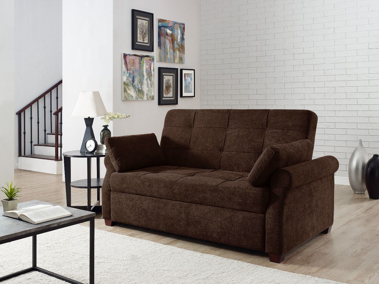 Hampton Brown Serta Loveseat Sofa Bed Design