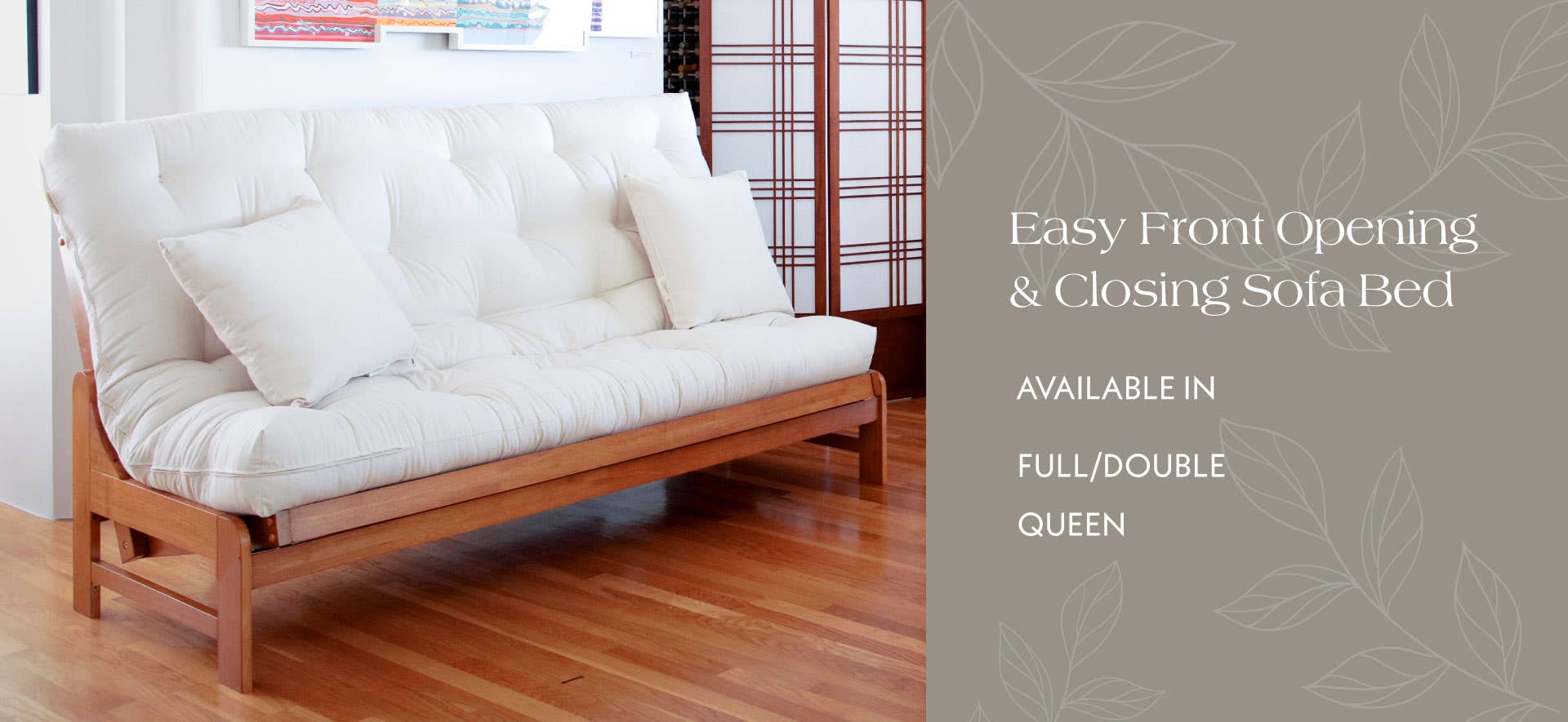 zena wood futon frame