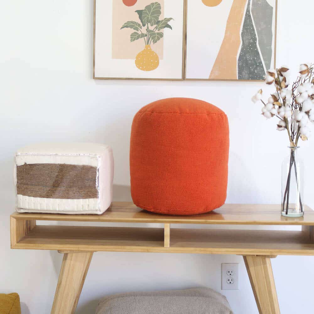 Square Pouf Ottoman