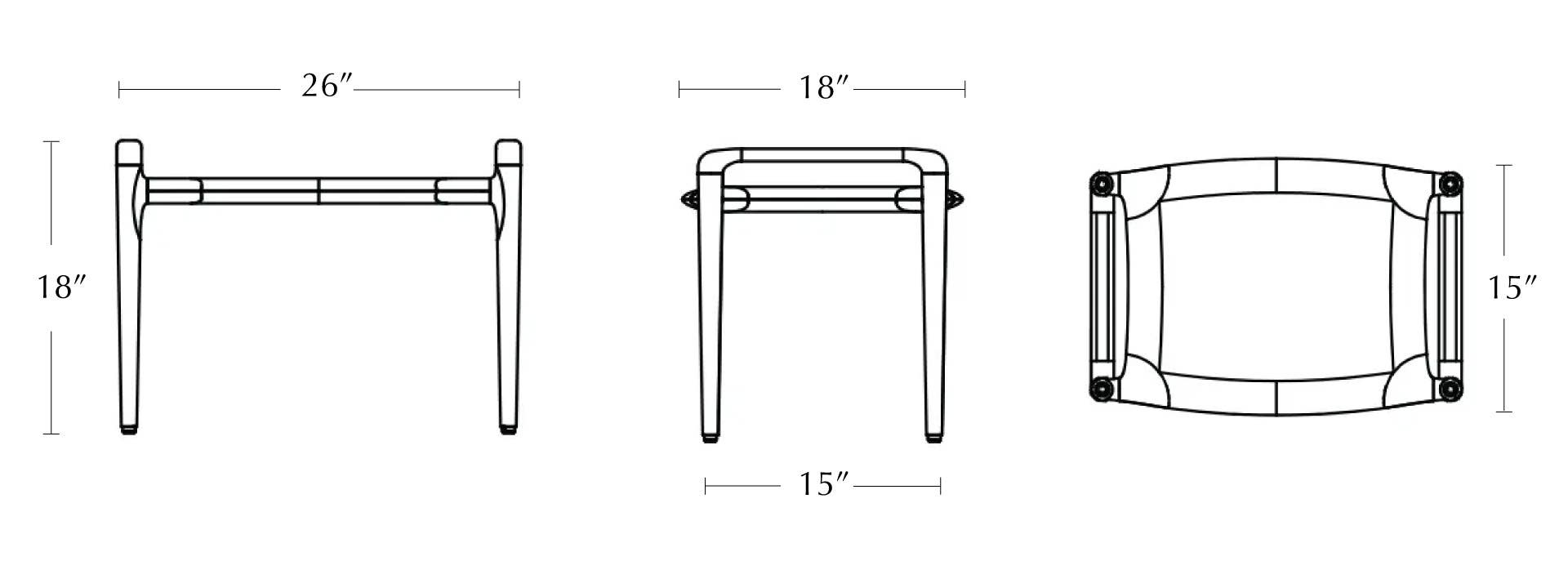 ottoman dimensions