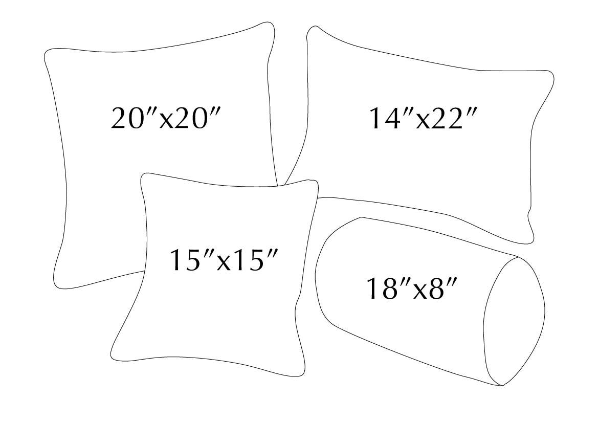 throw pillow dimension