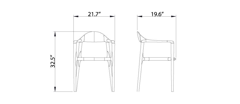 uniqa chair dimension
