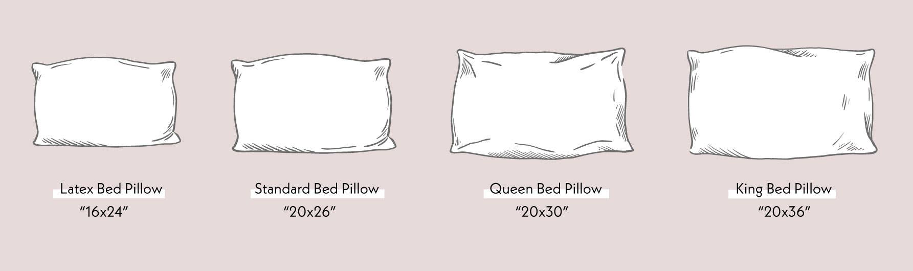 bed pillow sizes