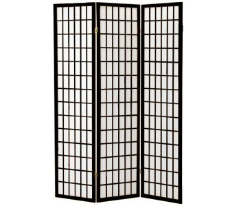 Shoji Screen in Black Finish