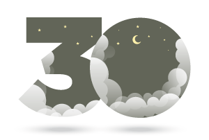 30-Night Sleep Trial badge