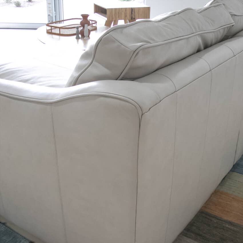 Daisy Leather Sofa Back Side