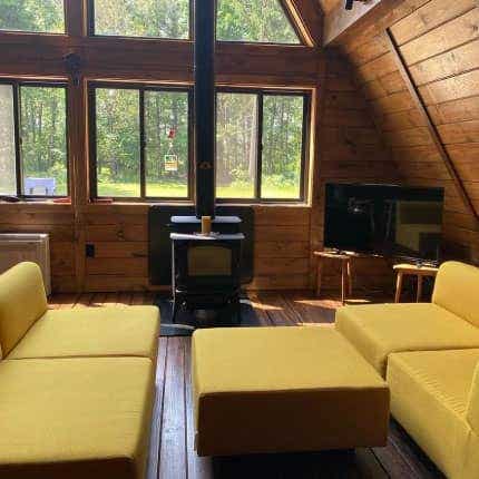 Organic Sofa Modular Chair Mustard Ottoman