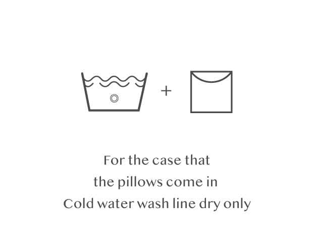 Washing Instruction - cold water wash line dry