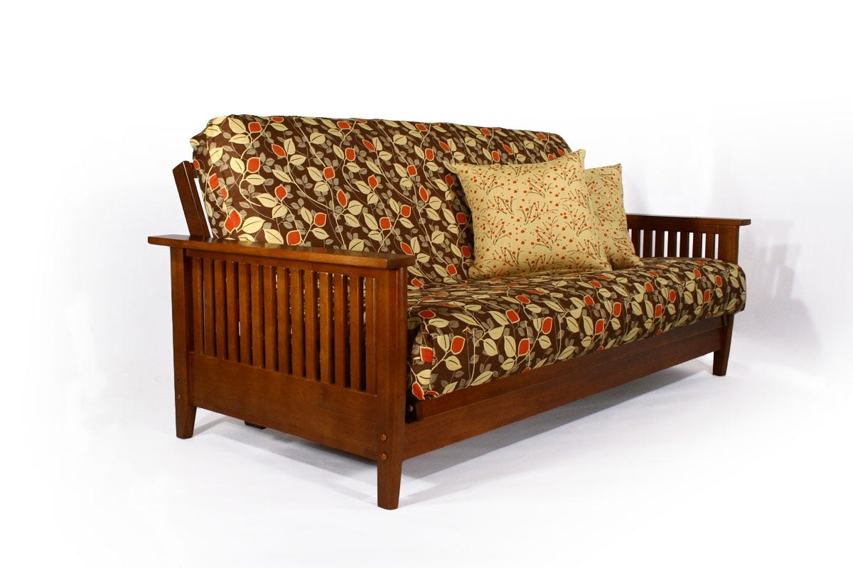 Denali Warm Cherry Futon Sofa Bed