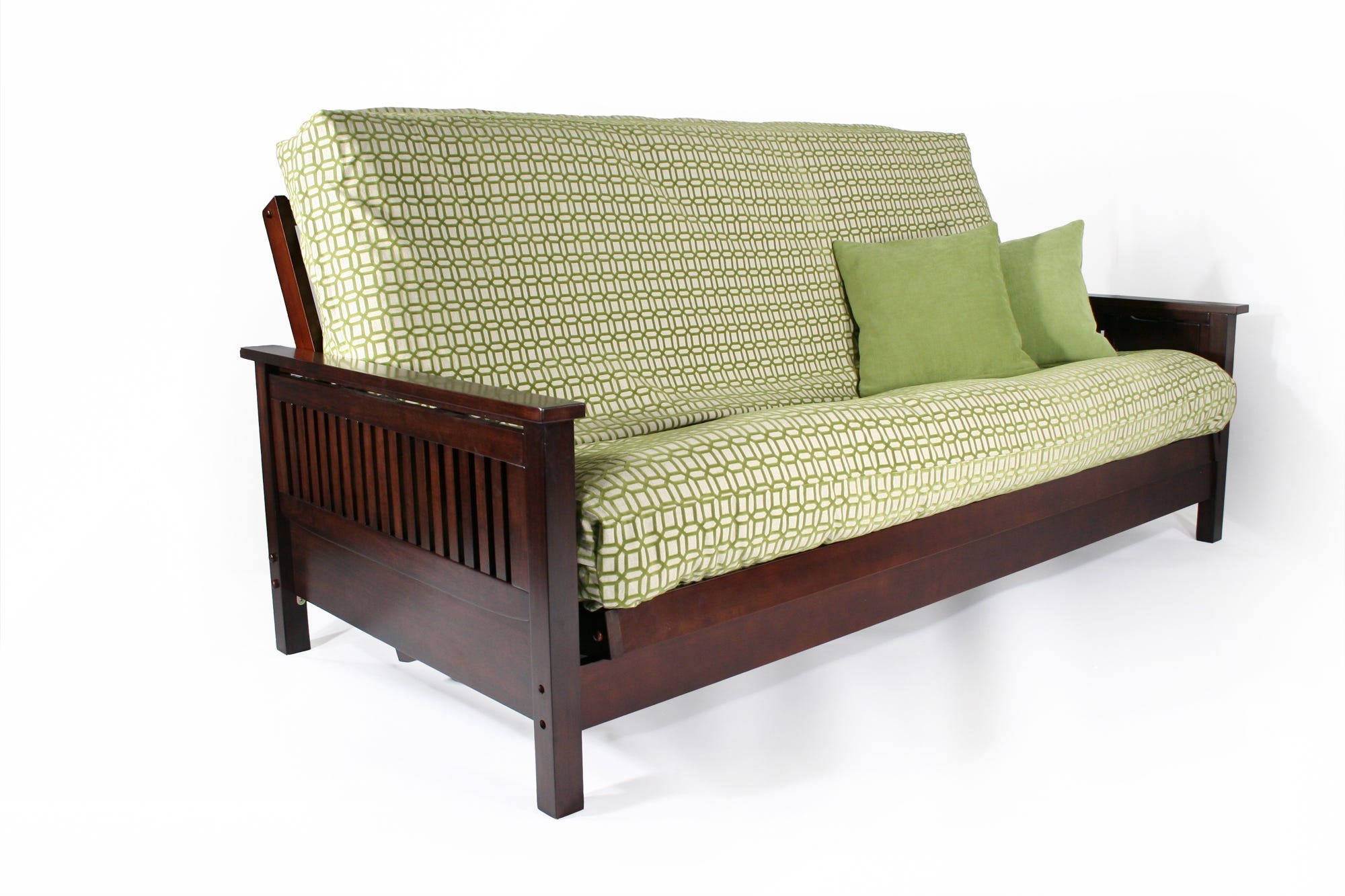 Tiro Dark Cherry Wall Hugger Futon Frame