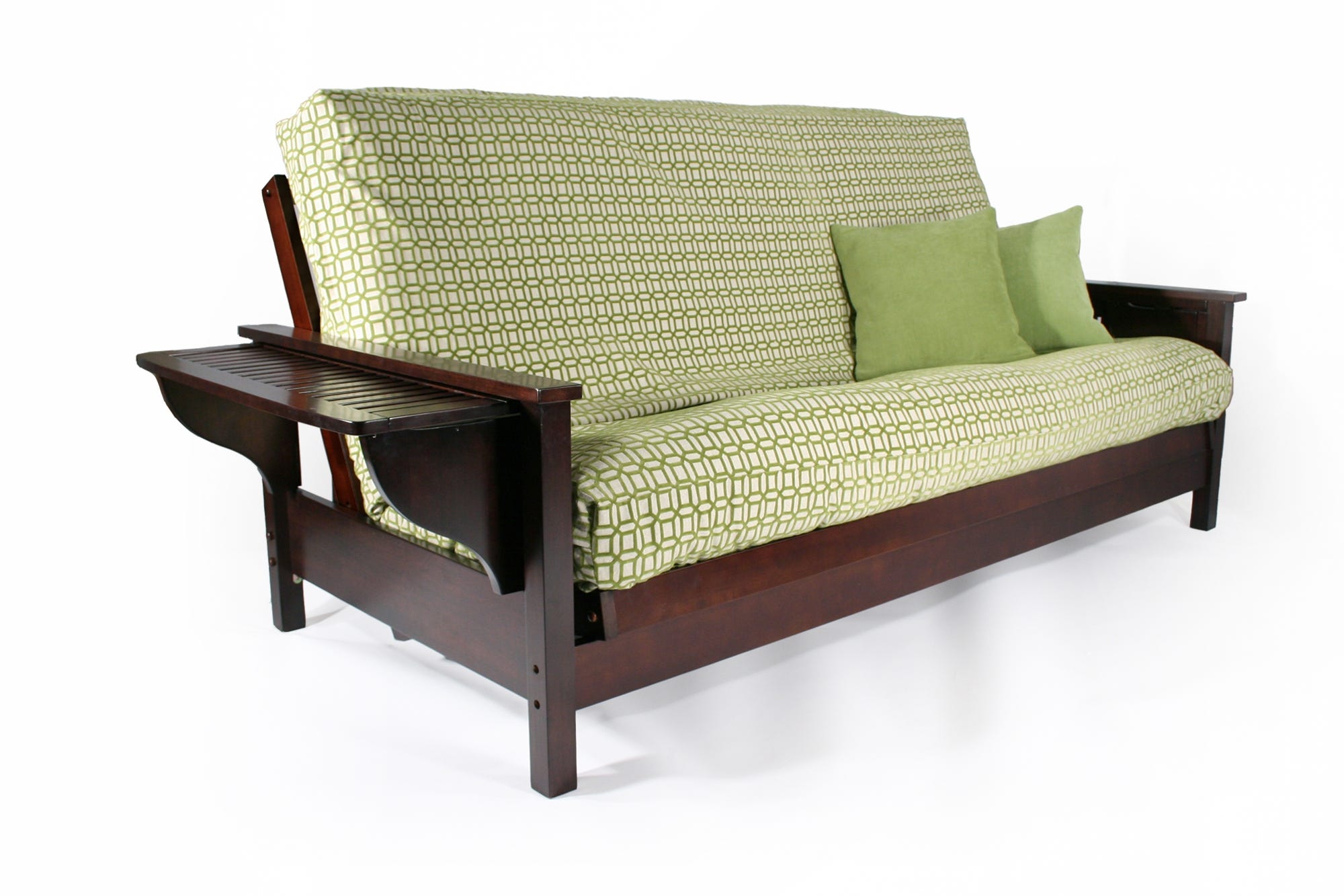 Tiro Dark Cherry Wall Hugger Futon Frame
