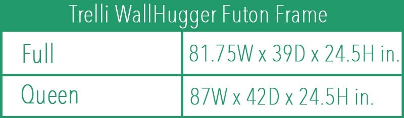 Dillon Wall Hugger Futon Frame