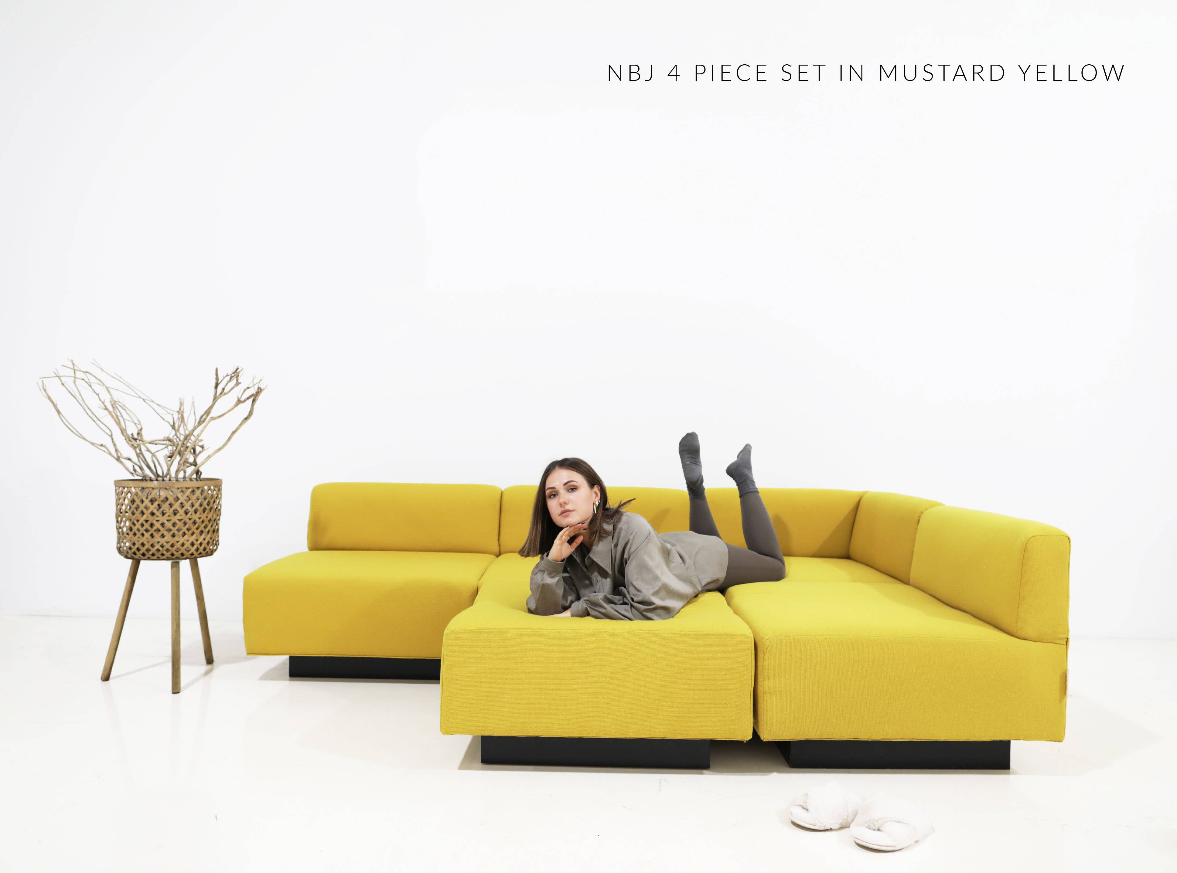 no arm modular loveseat