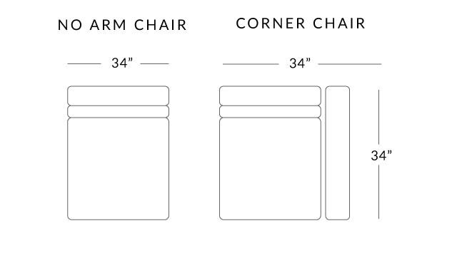 No arm Loveseat 2