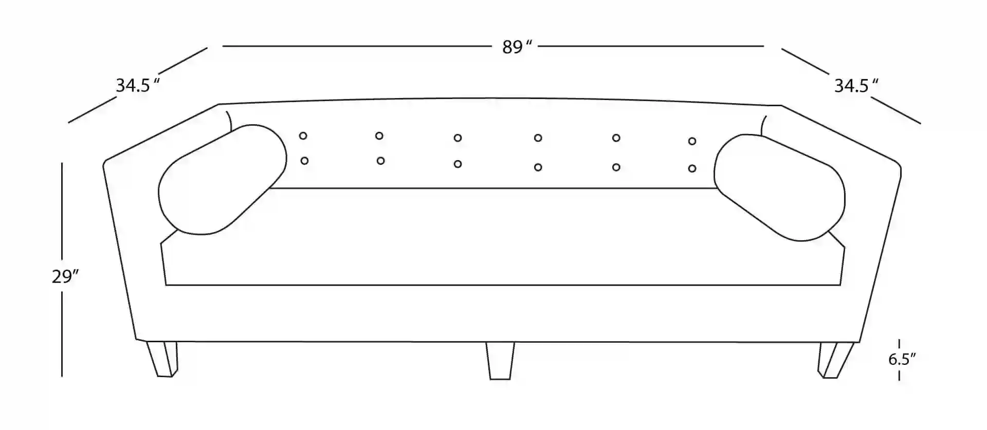 Roma Sofa Dimensions