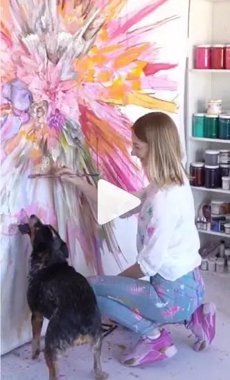 Look Inside Contemporary Artist Kate Tova’s Studio