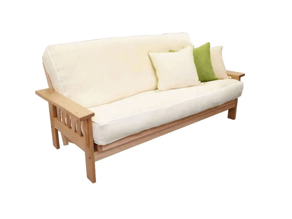 amish futon frame wide flat maple